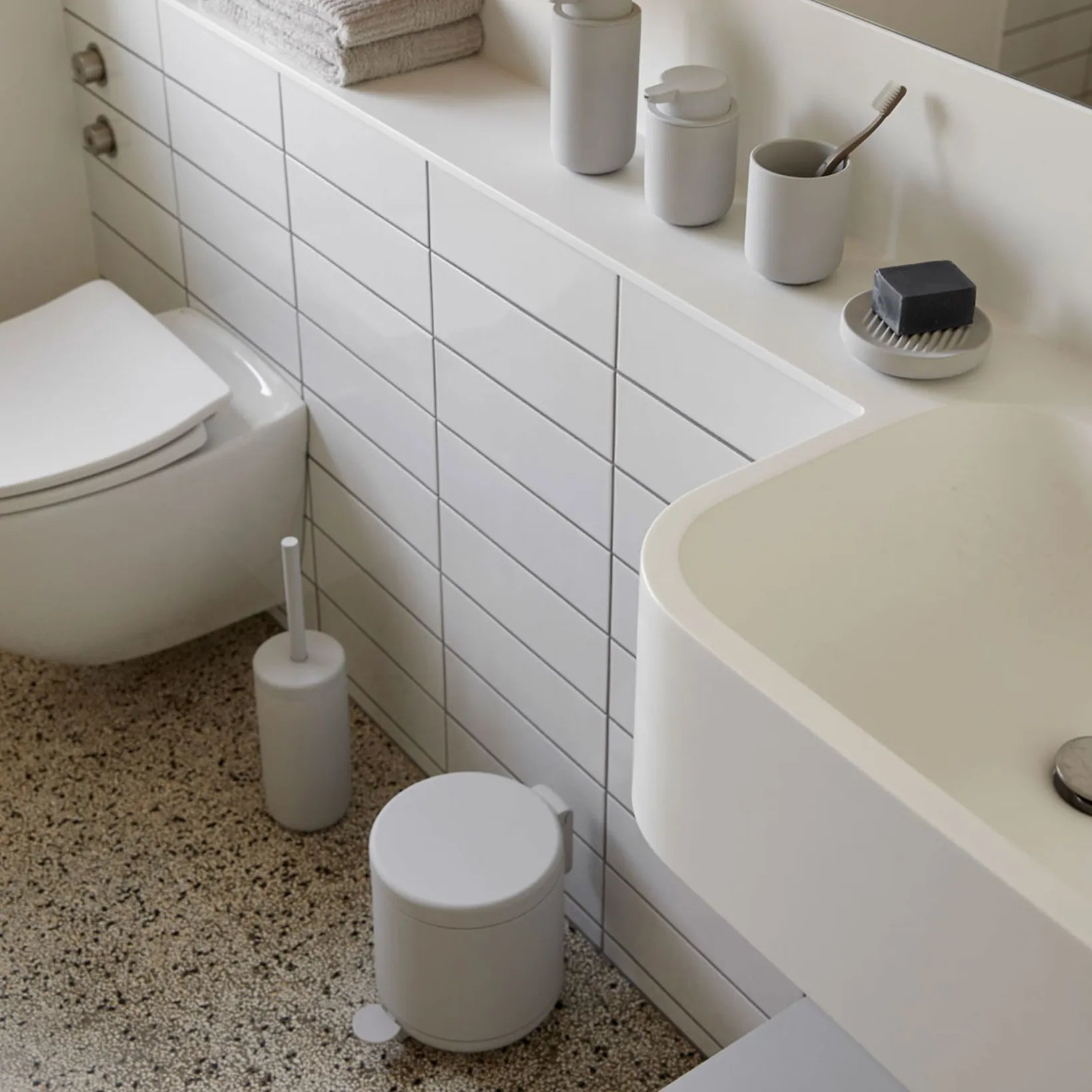 Ume toiletbørste soft grey